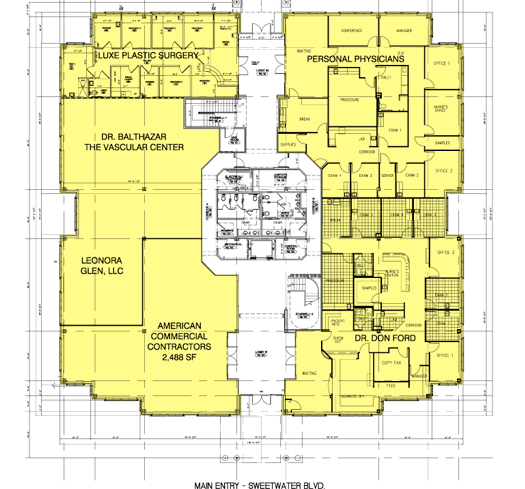 Sweetwater Professional Centre Floor Plan